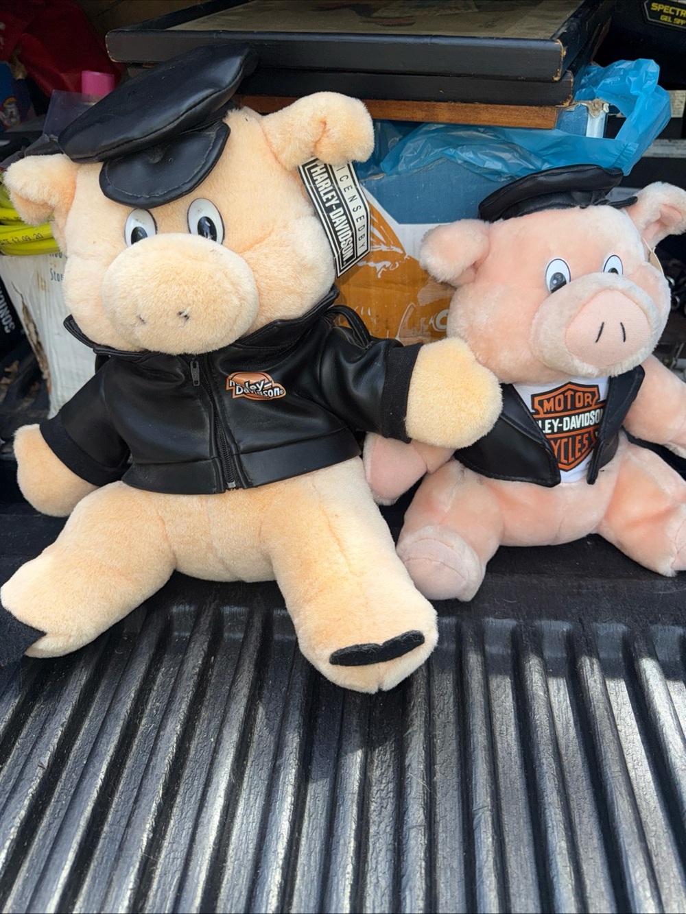 Harley-Davidson Plush Pig Toy - Black Jacket 1993 & 1998